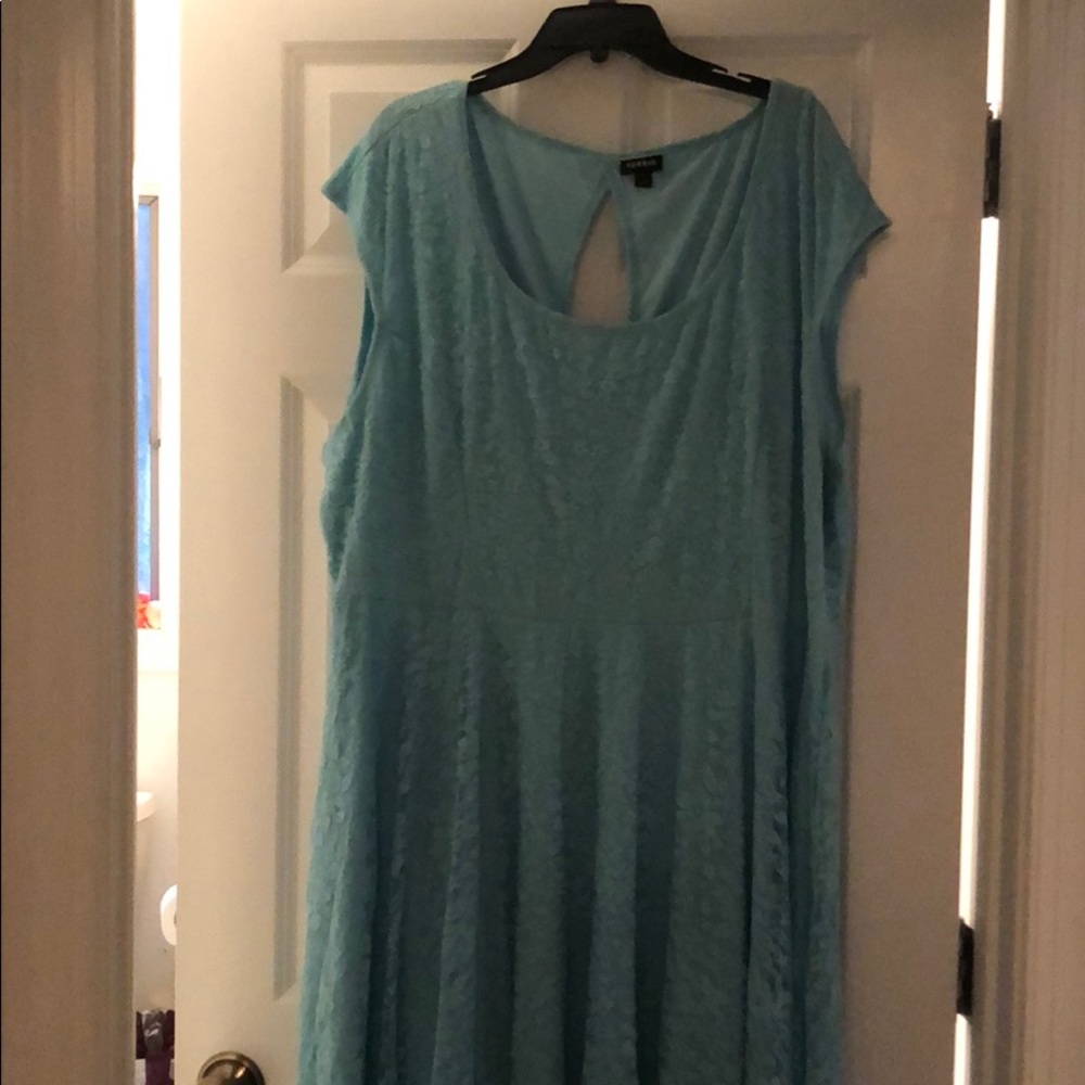 Torrid blue lace dress
